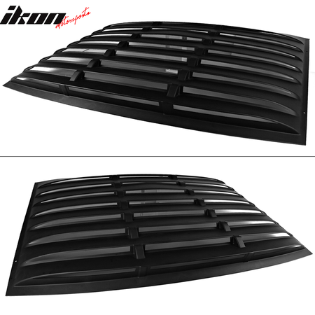 Fits 05-14 Ford Mustang Rear Window Louvers ABS & Side Vent Scoops PU