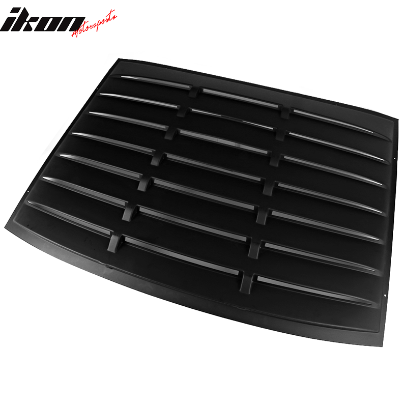 Fits 05-14 Ford Mustang GT V6 V8 Window Louver Rear Cover Matte Black ABS