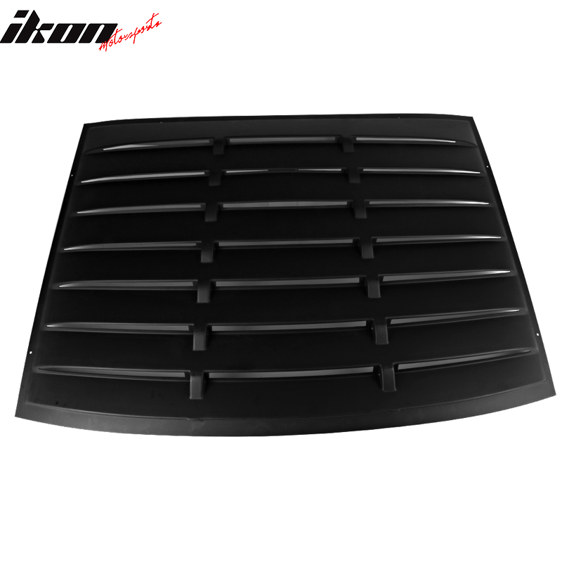 Fits 05-14 Ford Mustang GT V6 V8 Window Louver Rear Cover Matte Black ABS