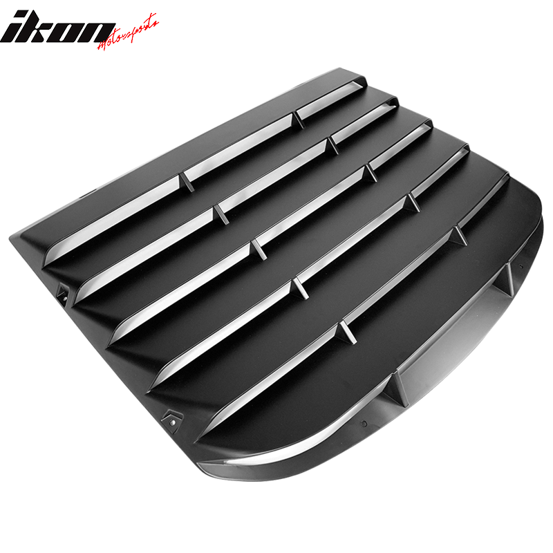 Fits 15-23 Ford Mustang CV Style Rear Window Louver with Side Quarter Scoop Vent