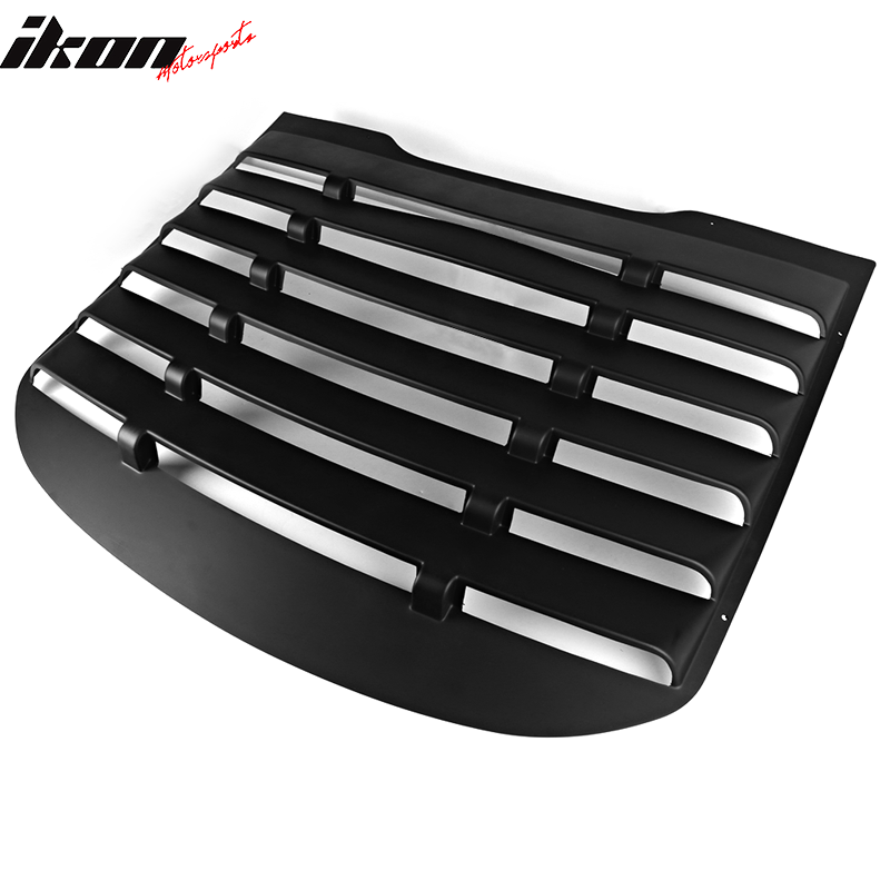 Fits 15-23 Ford Mustang V Style Rear Window Louver with Side Quarter Scoop Vent