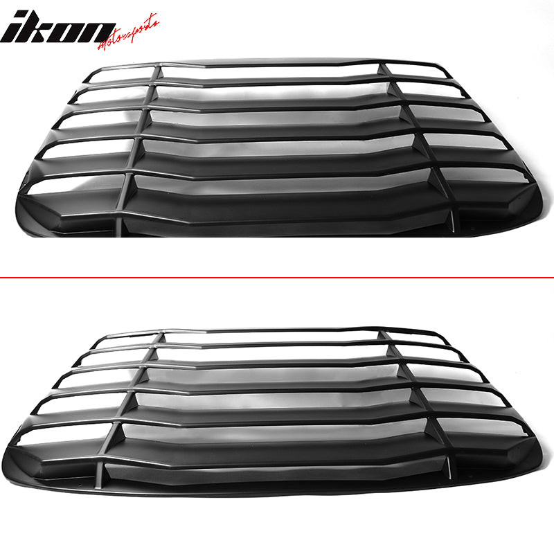 Fits 03-07 Infiniti G35 Coupe Rear Window Louver Sun Shade Cover Unpainted ABS
