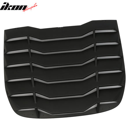Windshield Louver Compatible With 2009-2020 Nissan 370Z, IKON Style Rear Window Louvers Cover Sun Shade ABS by IKON MOTORSPORTS,  2010 2011 2012 2013 2014 2015 2016