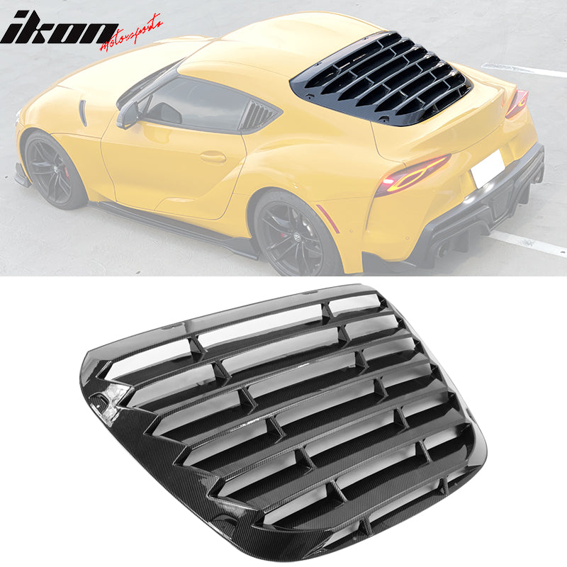 Fits 20-26 Toyota GR Supra A90 IKON Rear Window Louver PP – Ikon