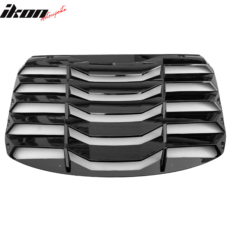 IKON MOTORSPORTS Rear Window Louver Compatible with 2022-2024