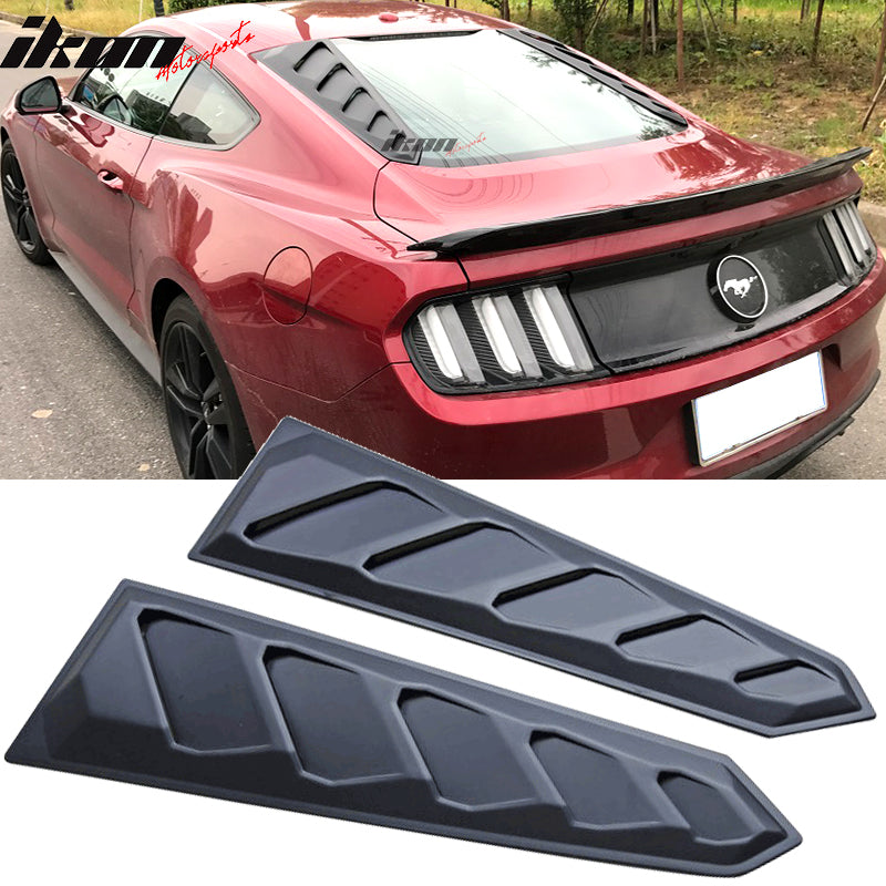 2015-2023 Ford Mustang Coupe Unpainted Rear Window Louver ABS