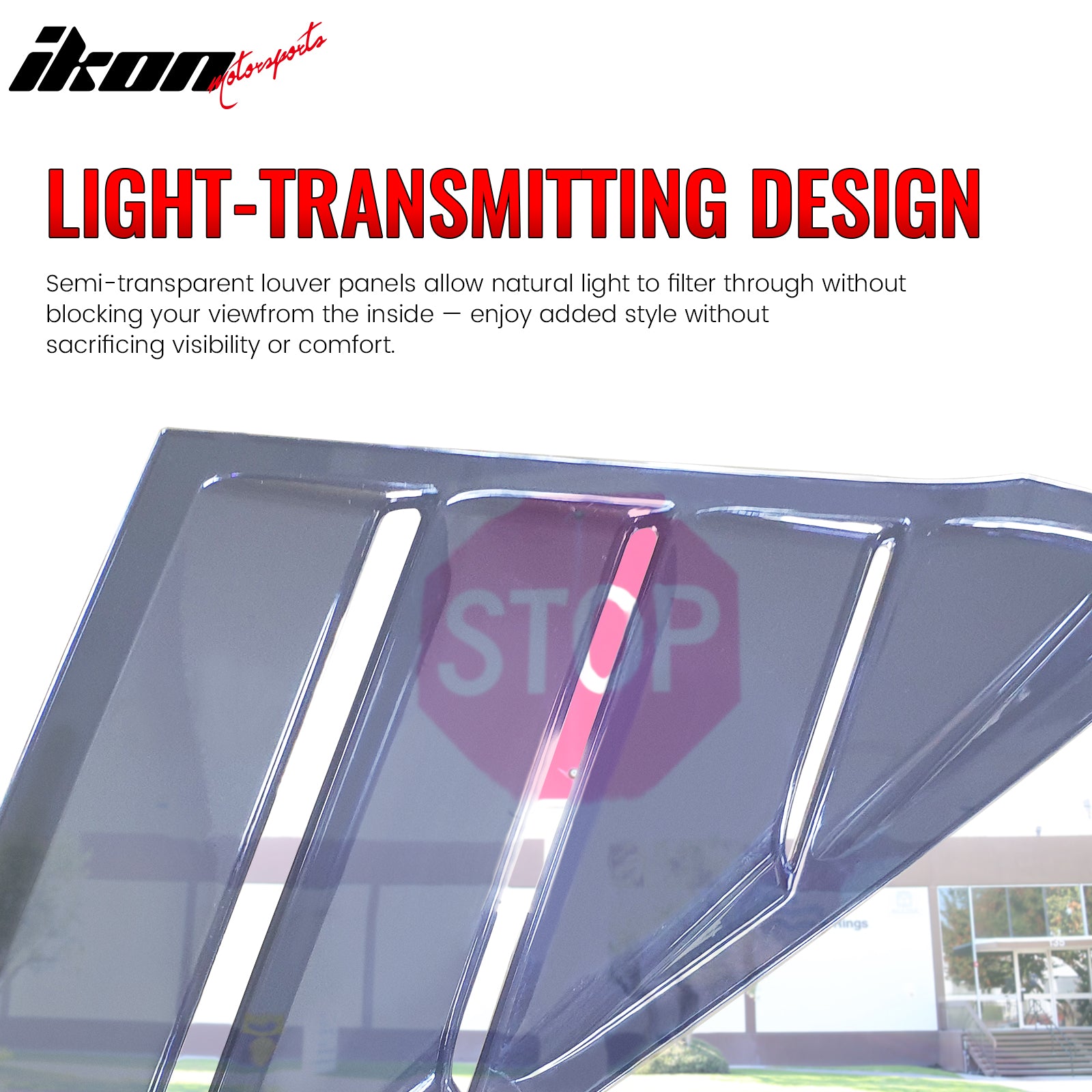 Fits 22-26 Toyota GR86/Subaru BRZ Coupe IKON 2PCS Side Window Louver Scoop PC