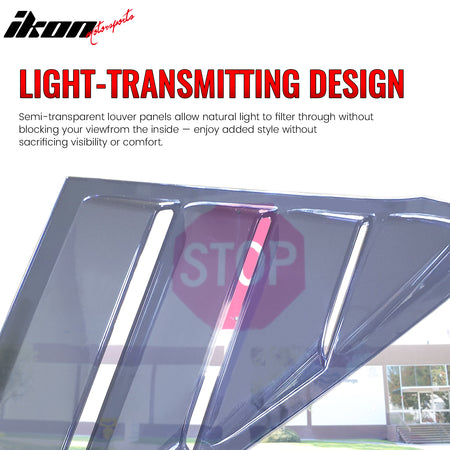 Fits 22-26 Toyota GR86/Subaru BRZ Coupe IKON 2PCS Side Window Louver Scoop PC