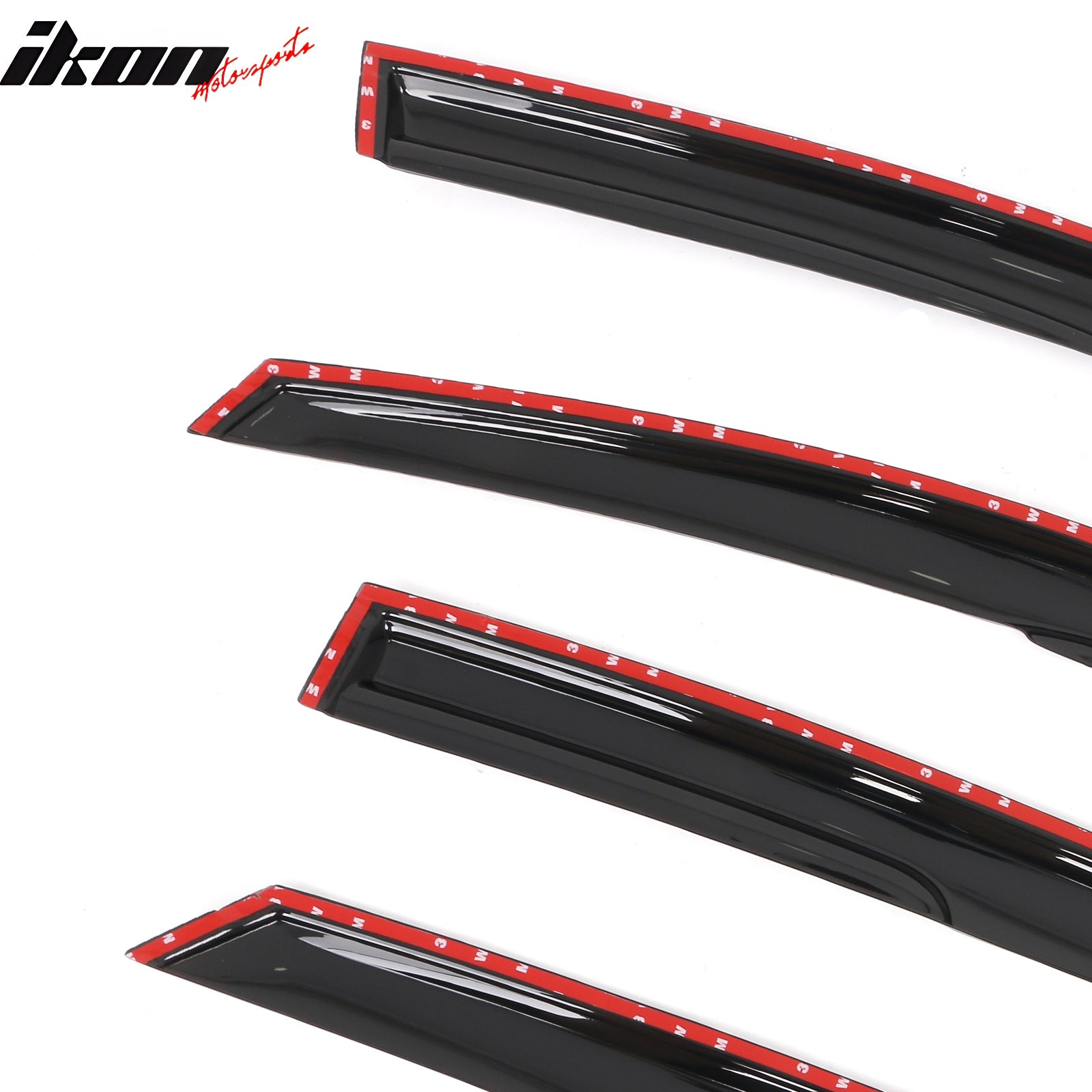 Fits 13-18 Ford Fusion Mugen Style Acrylic Window Visors Sun Rain Guard Vent 4PC