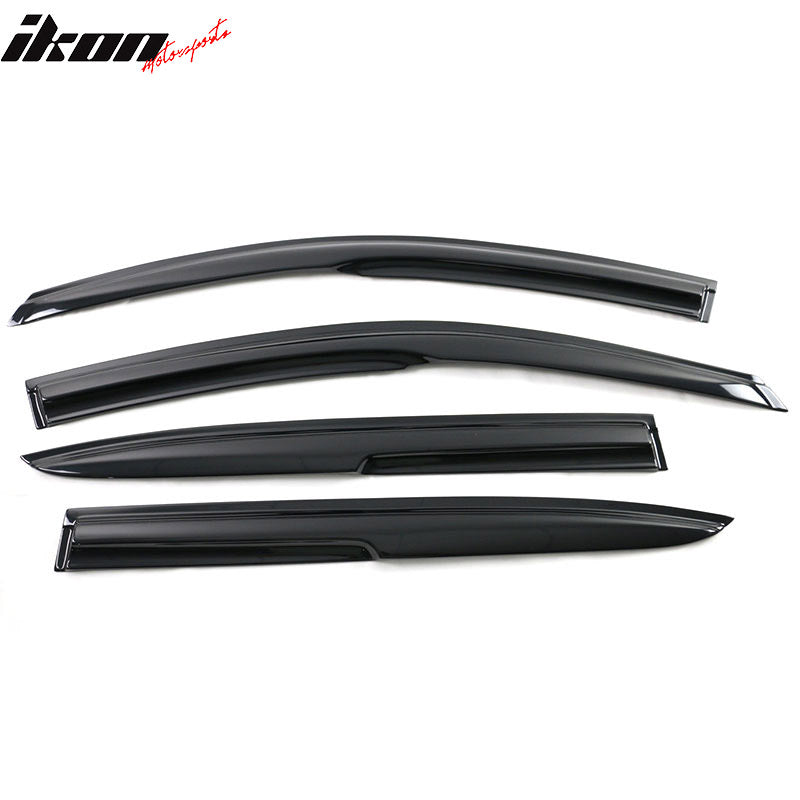 2013-2017 Accord IKON MOTORSPORTS In-Channel Window Visors - 2013-2017 Honda Accord Sedan Rain Guards - Foto 5
