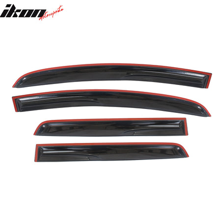 Fits 15-19 Honda Fit GK Mugen Style Acrylic Window Visor Sun Shade 4PCS Set