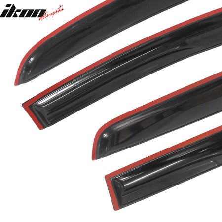 Fits 15-19 Honda Fit GK Mugen Style Acrylic Window Visor Sun Shade 4PCS Set