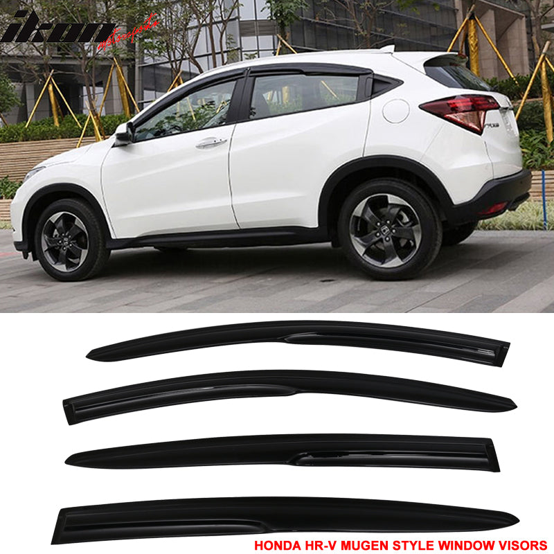 2016-2022 Honda HRV Mugen Style Smoke Tinted Window Visor Acrylic