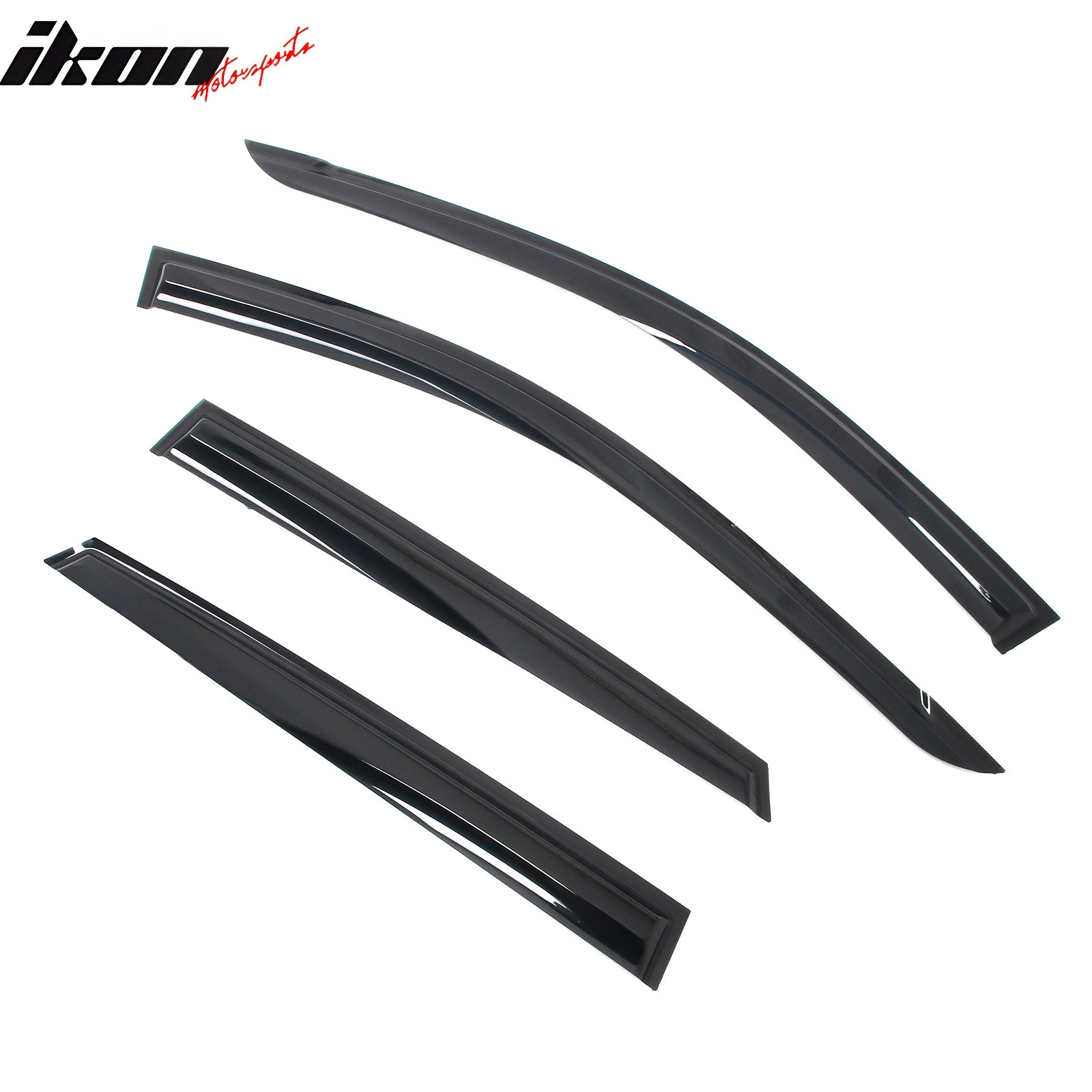 Fits 24-25 Hyundai Kona& Kona EV Mugen Style Acrylic Window Visors Rain Guards