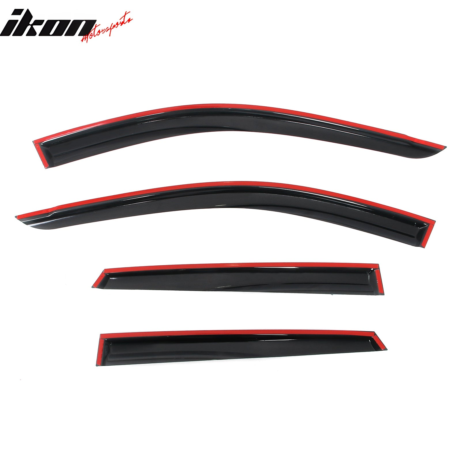 Fits 24-25 Hyundai Kona& Kona EV Mugen Style Acrylic Window Visors Rain Guards