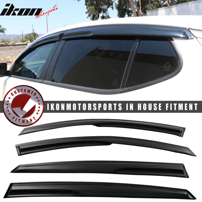 2011-2015 Kia Optima Mugen Style Smoke Tinted Window Visor Acrylic