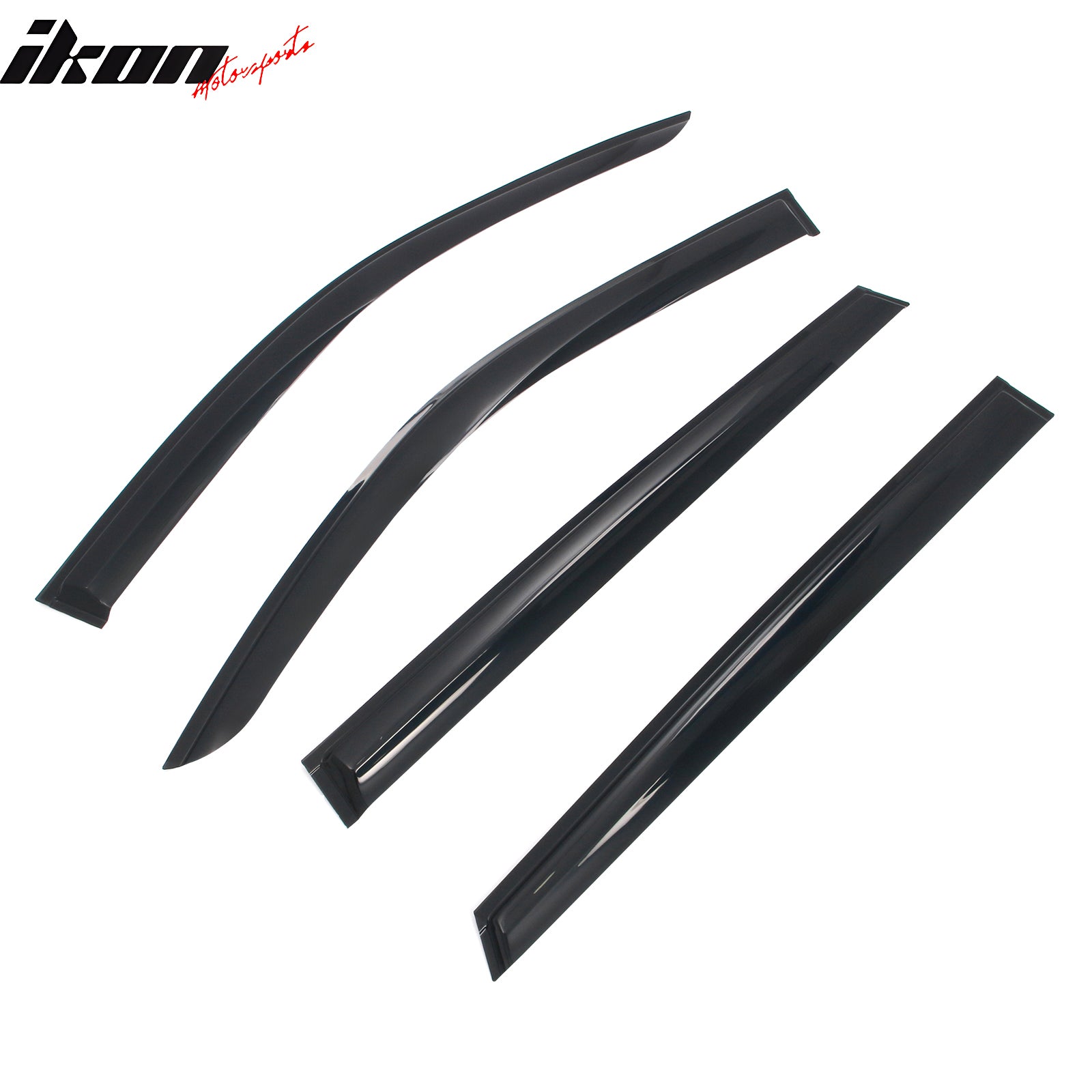 Fits 21-25 Kia Sorento Mugen Style Window Visors Deflector Smoke Acrylic 4PCS