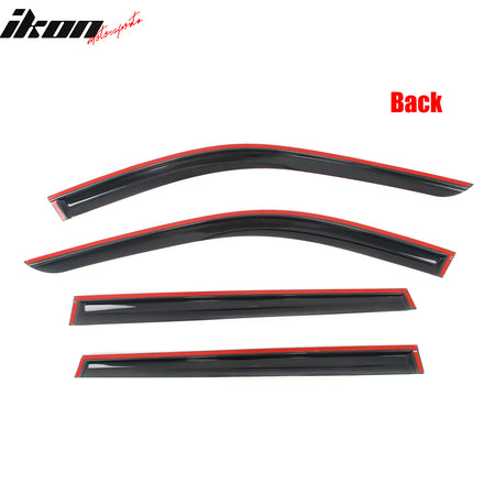 Fits 24-25 Lexus TX& Toyota Grand Highlander Mugen Style Window Visors - Acrylic