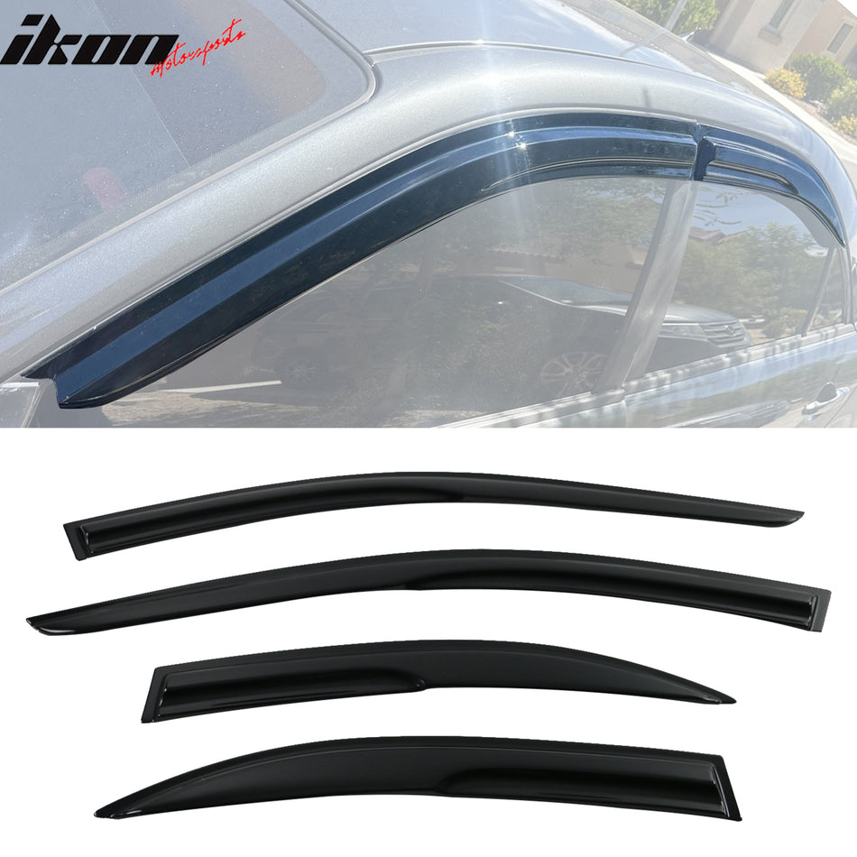 2003-2008 Mazda 6 Mugen Style Smoke Tinted Window Visor Acrylic
