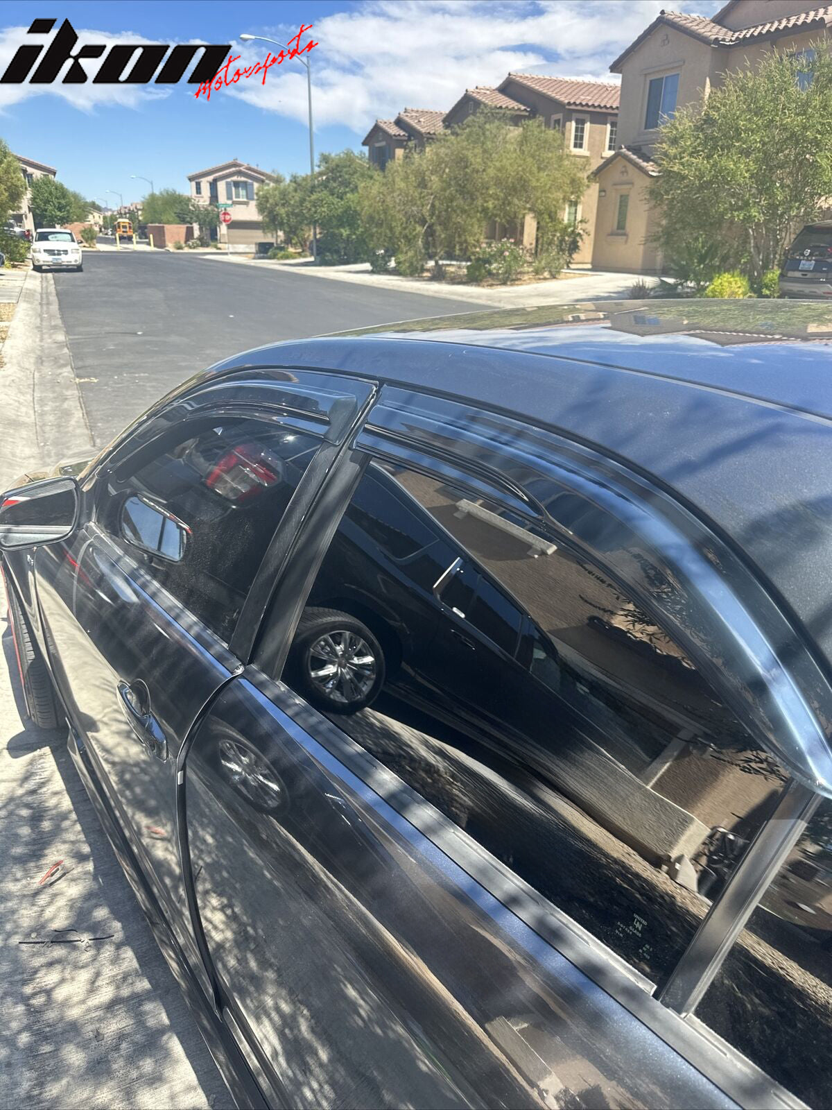 Fits 03-08 Mazda 6 Sedan Mugen Style Acrylic Window Visors Sun Deflector 4Pc Set