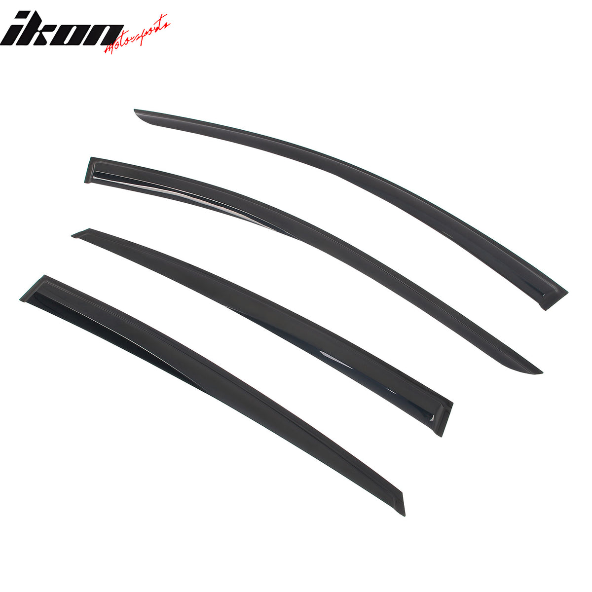 Fits 23-25 Nissan ARIYA Mugen Style Window Visors Deflector Smoke Acrylic 4PCS