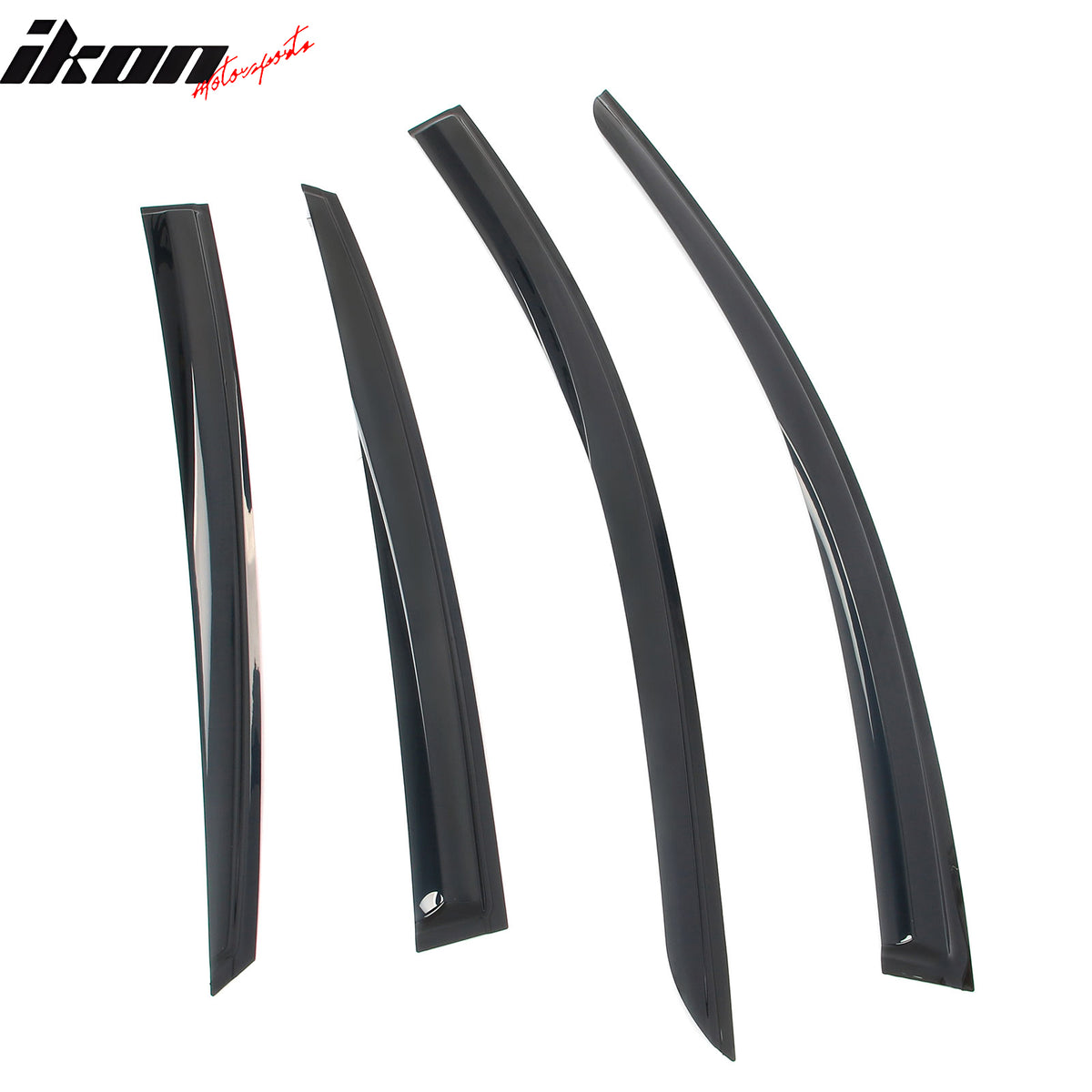 Fits 23-25 Nissan ARIYA Mugen Style Window Visors Deflector Smoke Acrylic 4PCS