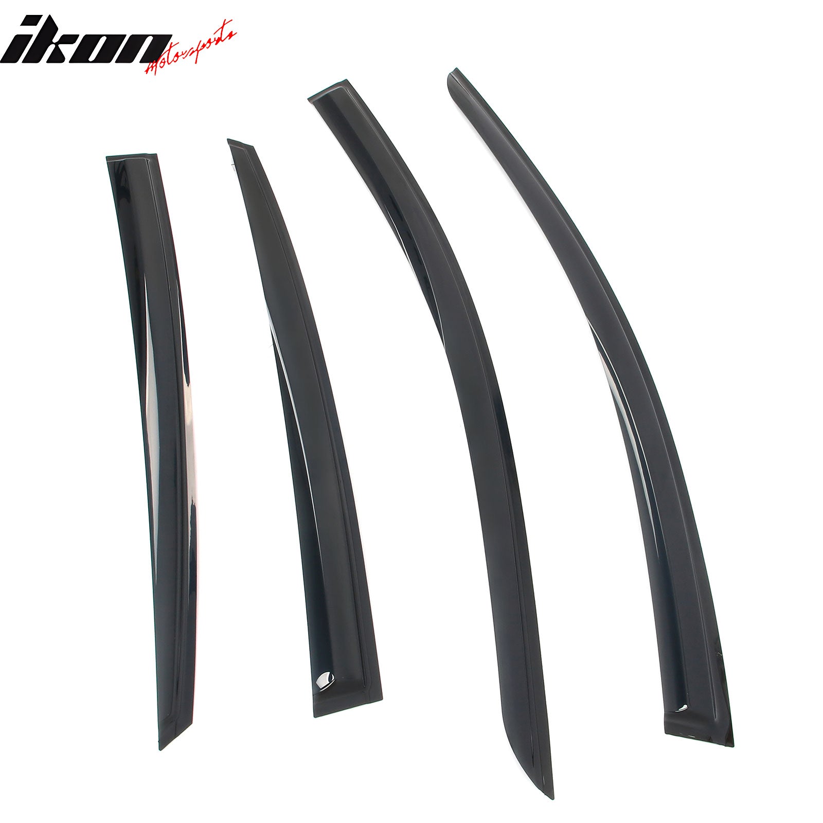 Fits 23-25 Nissan ARIYA Mugen Style Window Visors Deflector Smoke Acrylic 4PCS