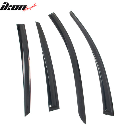 Fits 23-25 Nissan ARIYA Mugen Style Window Visors Deflector Smoke Acrylic 4PCS