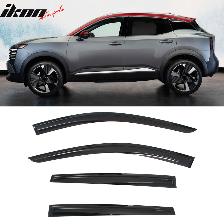 2025-2026 Nissan Kicks Mugen Style Window Visor Rain Guard Acrylic 4PC