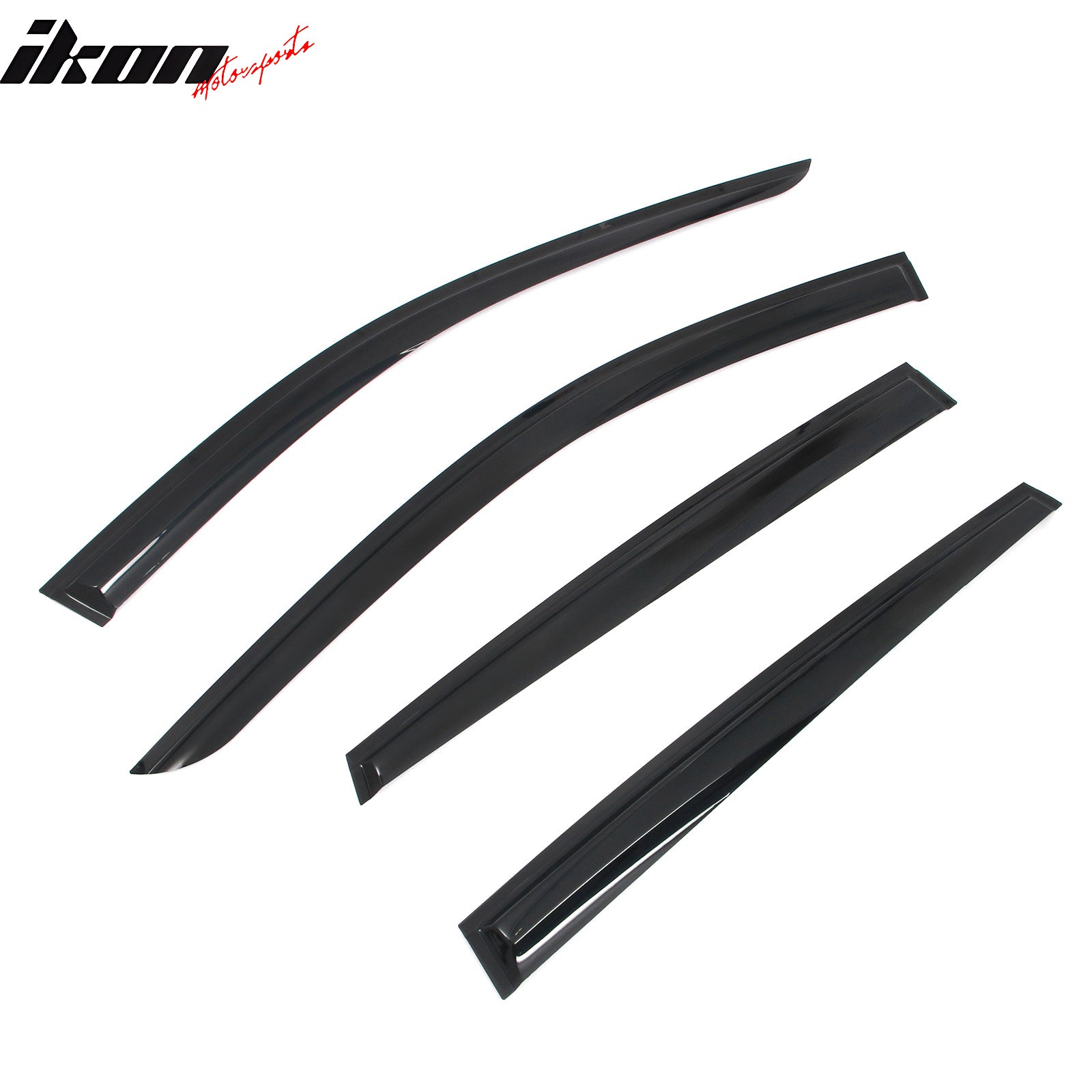 Fits 25-26 Nissan Kicks Mugen Style Window Visors Rain Vent Guard Acrylic 4PCS