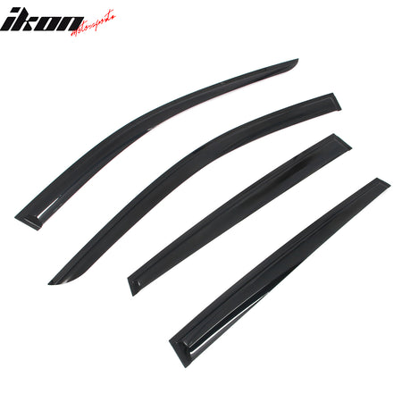 Fits 25-26 Nissan Kicks Mugen Style Window Visors Rain Vent Guard Acrylic 4PCS