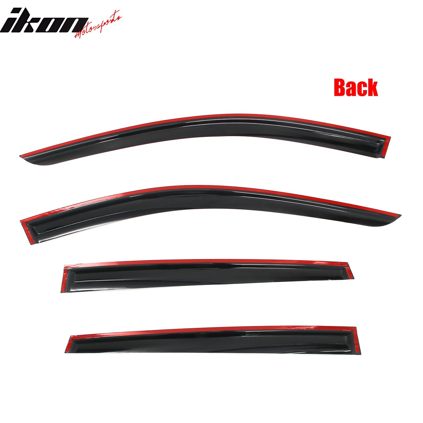 Fits 25-26 Nissan Kicks Mugen Style Window Visors Rain Vent Guard Acrylic 4PCS