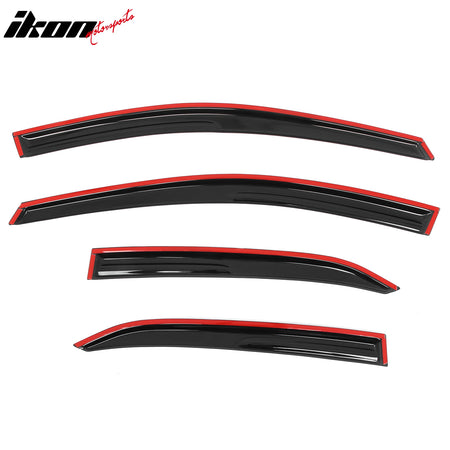 Fits 18-24 Toyota Camry Mugen V2 Style Tape on Window Visors Rain Vent Deflector