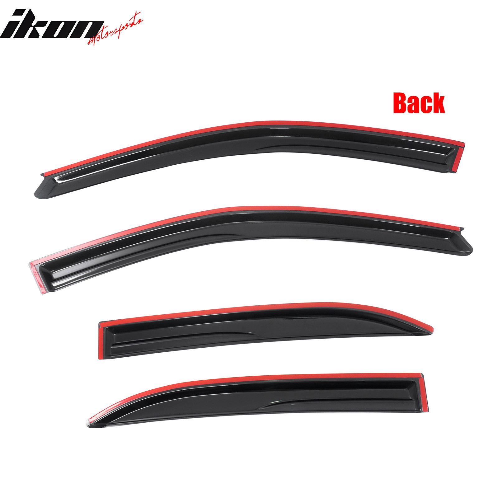 Fit 03-08 Toyota Corolla Sedan 4DR Mugen Acrylic Window Visor Sun Rain Deflector