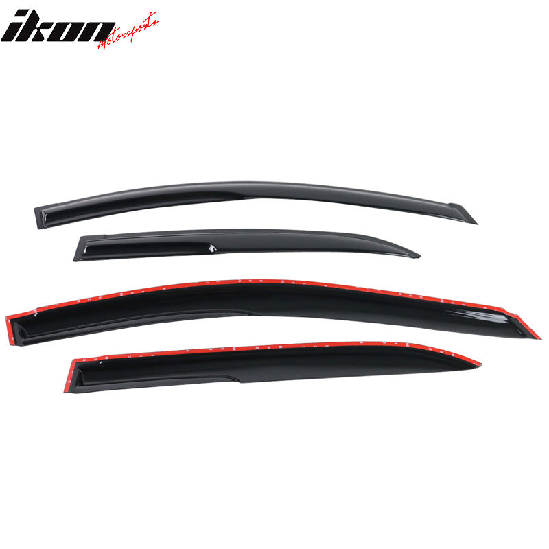 IKON MOTORSPORTS, Window Visor Compatible With 2014-2019 Toyota