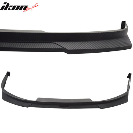 Fits 03-05 Accord HC1 Front Bumper Lip Spoiler Matt Black PP Carbon Texture