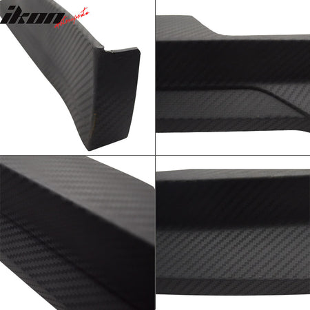 Fits 03-05 Accord HC1 Front Bumper Lip Spoiler Matt Black PP Carbon Texture