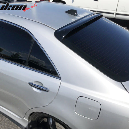 Rear Roof Window Spoiler Compatible With 2007-2011 Toyota Camry XV40 Sedan 4Dr, ABS  Wind Deflector Rain Guard Sunshades by IKON MOTORSPORTS, 2008 2009 2010