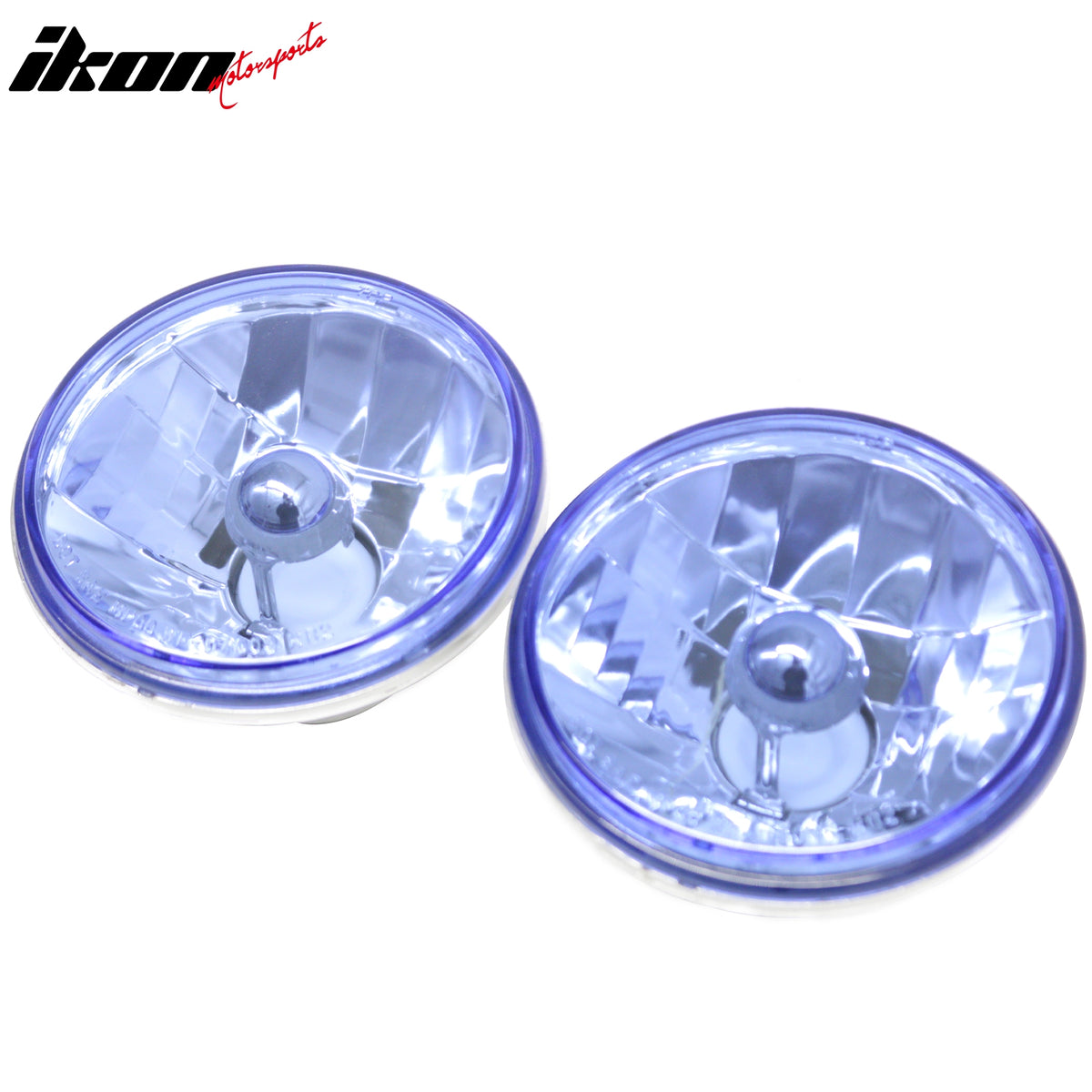 Fits Universal 5" Head Lights Blue Lamps Cover for H4 12V 55/60W Bulb 2PCS Set