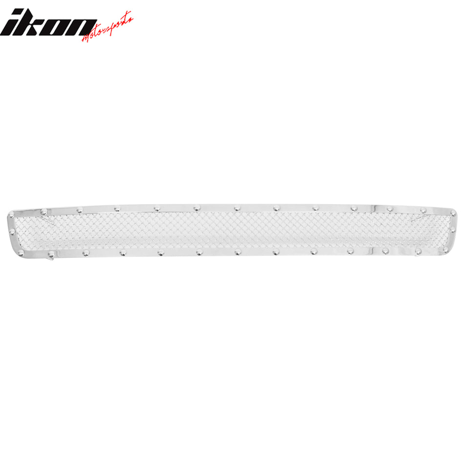 2004-2005 Ford F-150 Chrome Mesh Style Front Bumper Lower Grille Stainless Steel