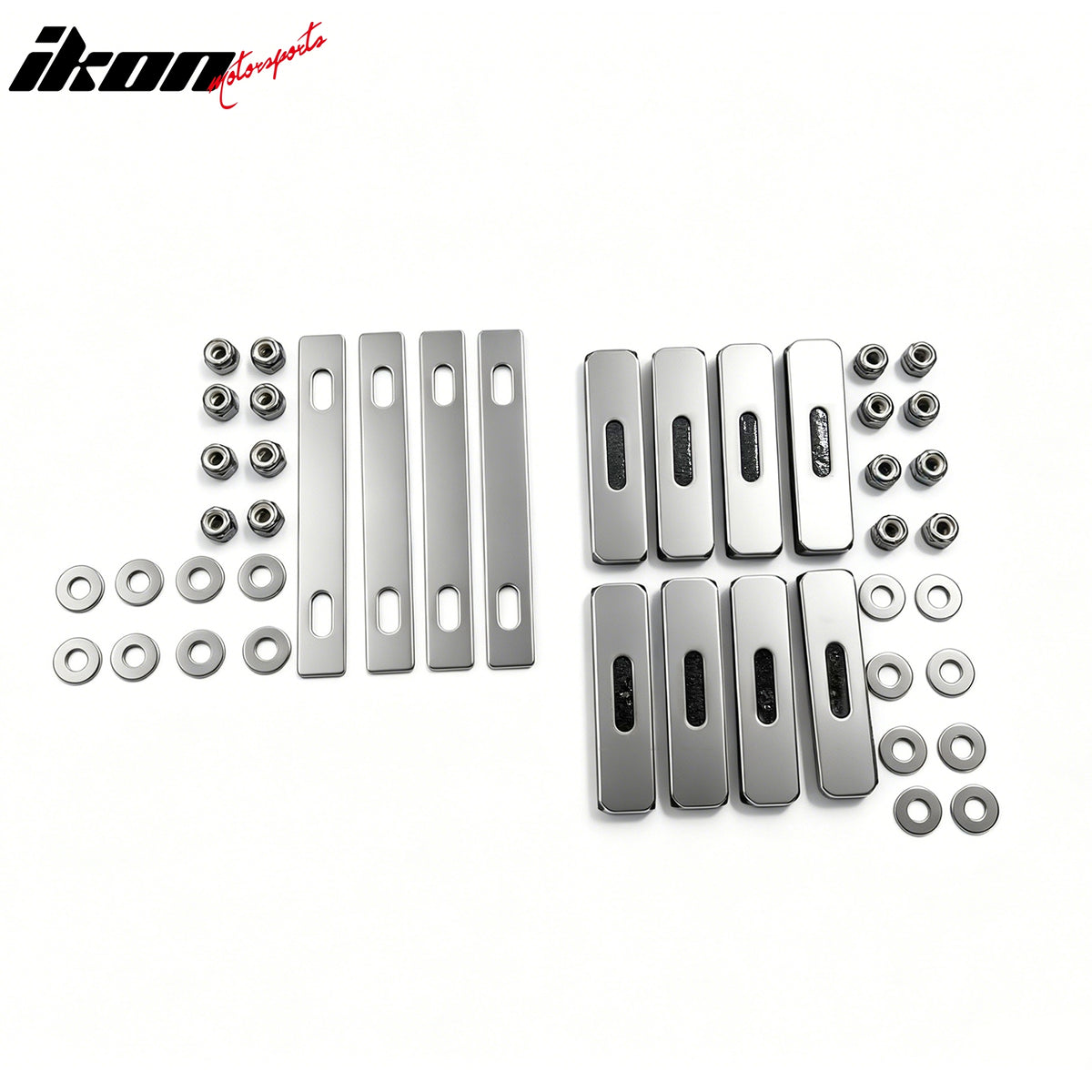 Fits 2016-2018 Silverado Z71 Chrome Front Upper Lower Grilles Stainless Steel