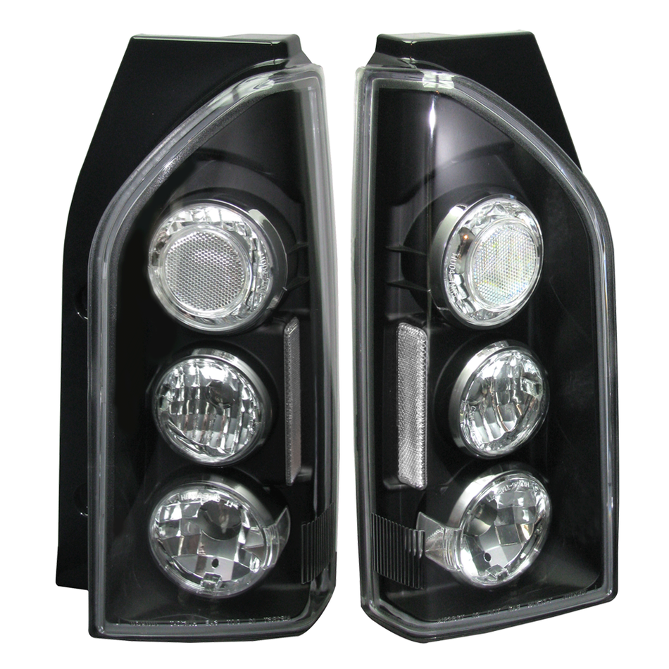 2005-2007 Nissan Xterra Black Altezza tail Lights Lamp