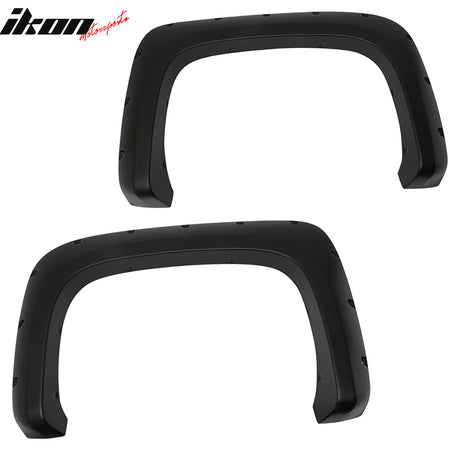 Fits 07-13 GMC Sierra 1500 Standard Long Bed Pocket Style Fender Flares Textured