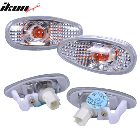 Compatible With Space Gear Stype Side Maker Lights Lamps Crystal Clear Pair