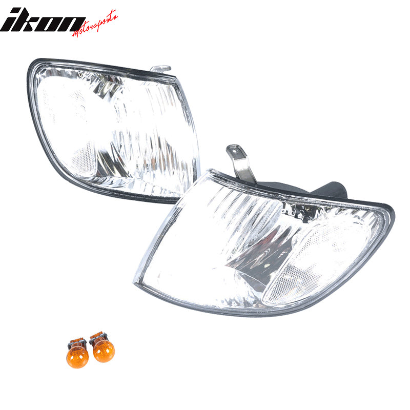Fits 01-03 Toyota Sienna Clear Signal Corner Lights Lamps Pair Right + Left
