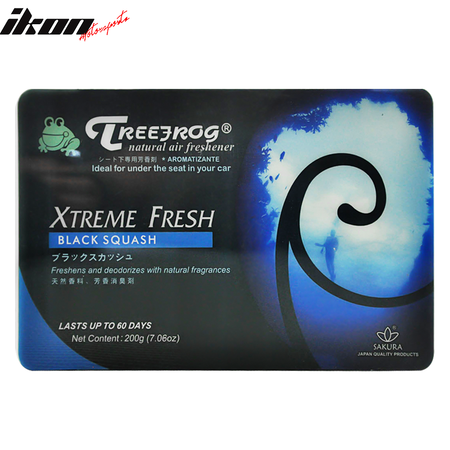 Treefrog Tree Frog Xtreme Natural Black Squash Scent Car Office Air Freshener