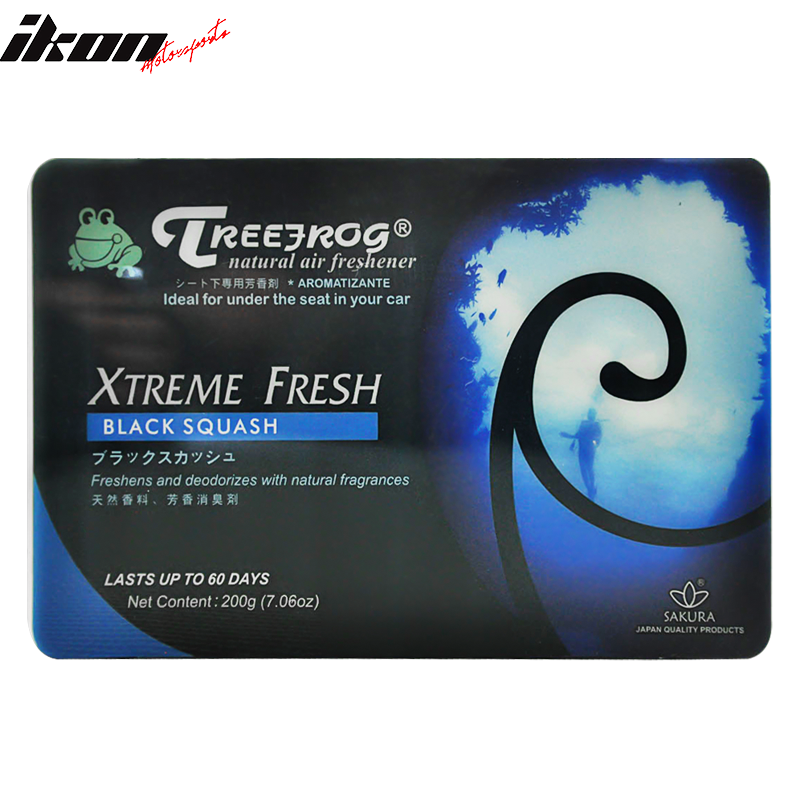 Treefrog Xtreme Fresh Black Squash Scent Air Freshener Auto Car Home Office