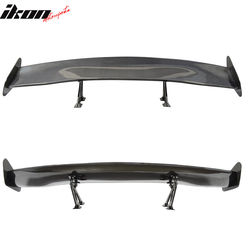 56" Inch GT Style Racing Race Drag Trunk Spoiler Wing - 3D Carbon Fiber CF