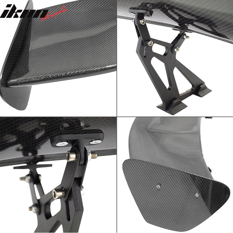 Universal 56" Inch GT Style Racing Trunk Spoiler Wing - 3D Carbon Fiber CF