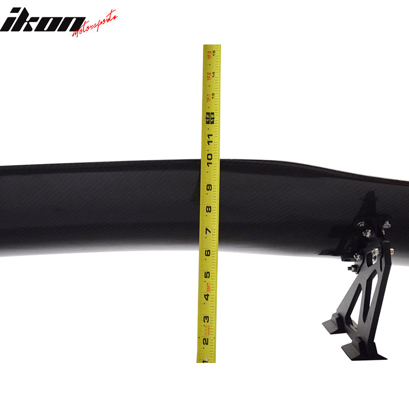 Universal 57" GT Style Racing Tail Rear Trunk Spoiler Wing 3D Carbon Fiber CF